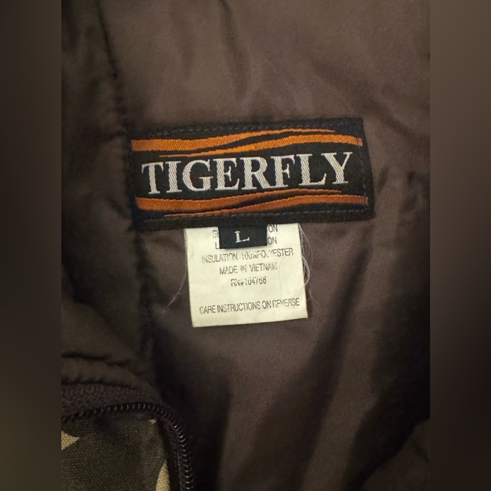 Vintage Tigerfly Duck Camo Camoflauge Hunting Zipper Jacket | Large Mens - Picture 4 of 4